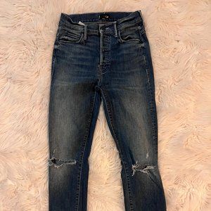 Mother Stunner Ankle Fray Jeans